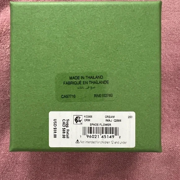 Kate Spade New York Gold Plates Pave Bow Necklace Dainty Crystal Bow Pendant - Picture 3 of 4